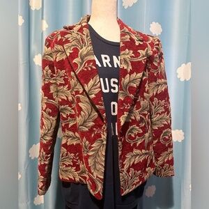 Vintage brocade blazer jacket